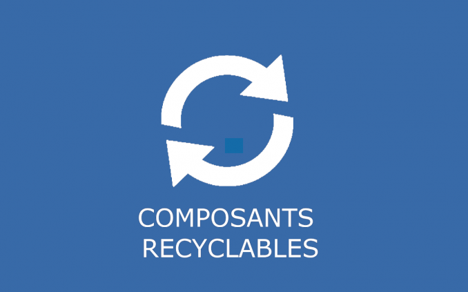 Composants recyclables